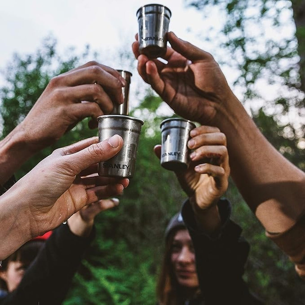 Pre-Party Shot Glass + Flask Set